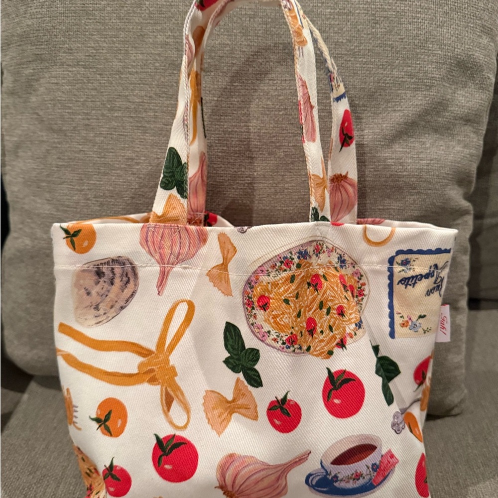 LISA SAYS GAH Buon Appetito Ivory Baby Tote